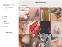 Tablet Screenshot of bonjourtoutlemonde.com